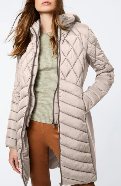 Shop Bernardo Packable Hooded Jacket In Frappe