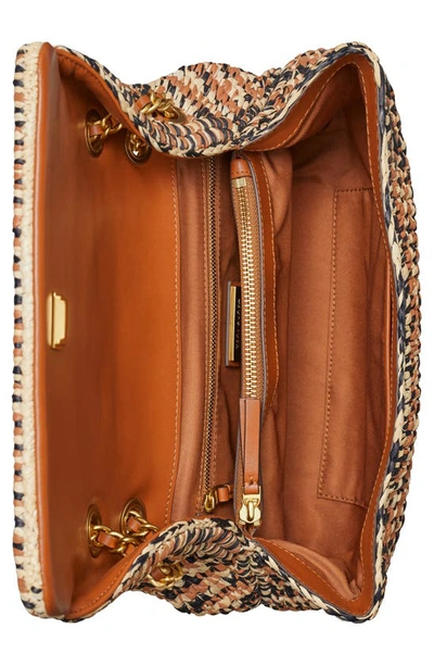 Tory Burch Fleming Soft Raffia Convertible Shoulder Bag In Multi