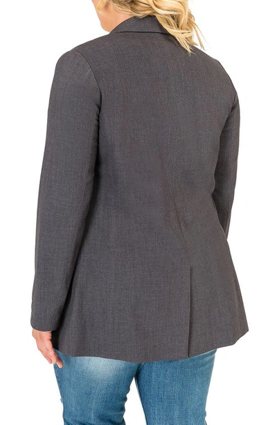 Standards & Practices Boyfriend Blazer In Charcoal