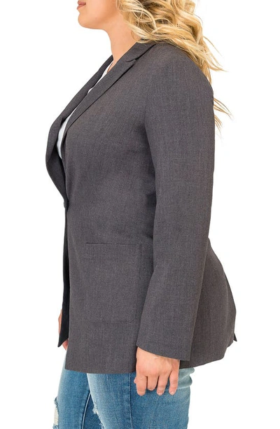 Standards & Practices Boyfriend Blazer In Charcoal