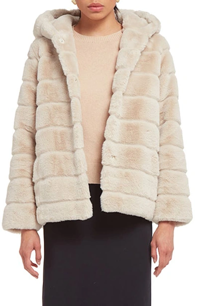 Shop Apparis Goldie 5 Faux Fur Coat In Latte