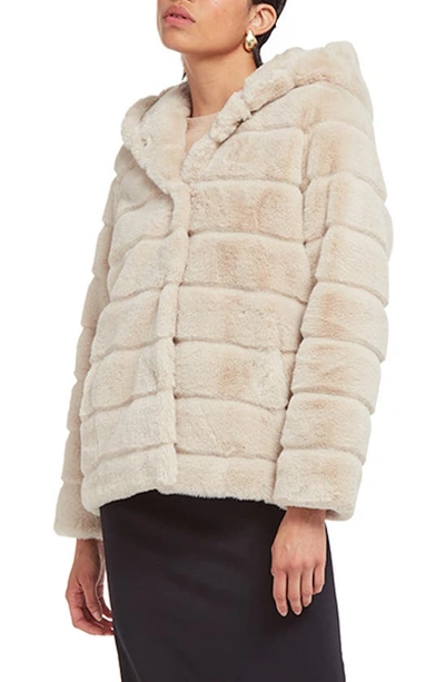 Shop Apparis Goldie 5 Faux Fur Coat In Latte