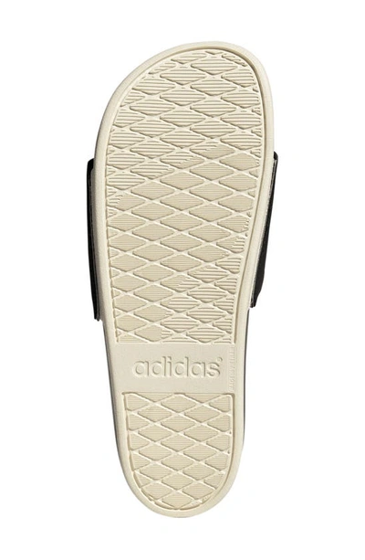 Shop Adidas Originals Adilette Comfort Sport Slide In Black/ White/ Gold