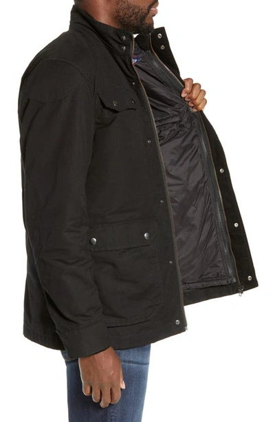 Shop Rodd & Gunn 'harper' Water Resistant 3-in-1 Waxed Canvas Jacket In Onyx