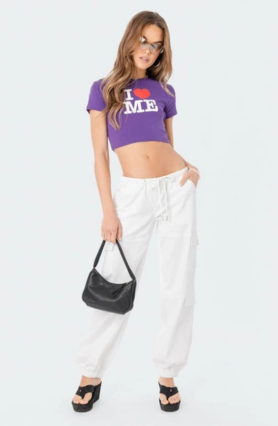 Edikted Denver Relaxed Cargo Pants In White