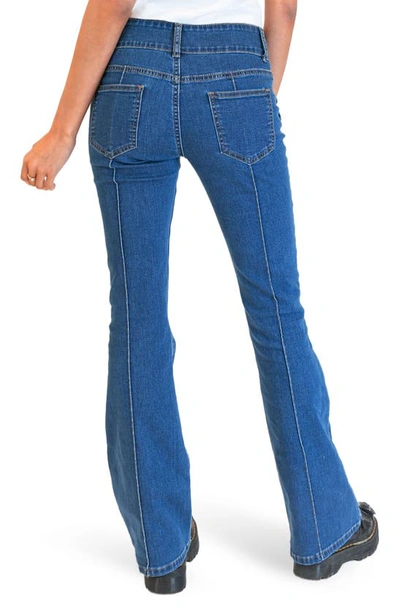 Edikted Harriot Flare Jeans In Blue