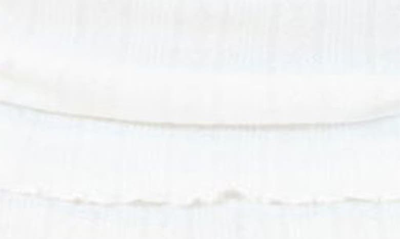 Edikted Tommy Frill Ruffle Miniskirt In White