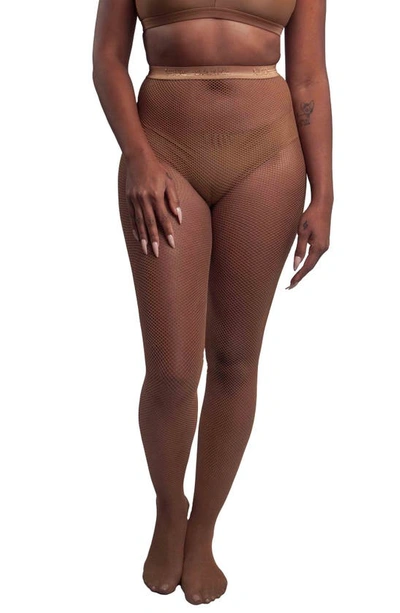 Shop Nude Barre Fishnet Tights In 2pm