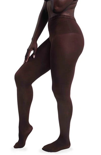 Shop Nude Barre Footed Opaque Tights In 6pm