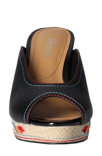 J. Reneé Haleesi Wedge Sandal In Black