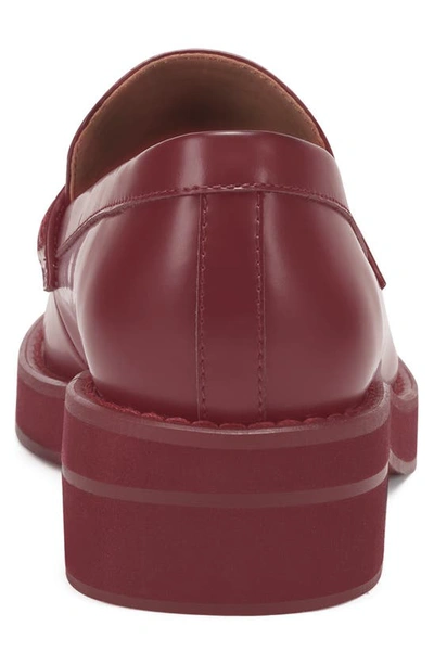 Shop Aerosoles Ulla Loafer In Bordeaux Leather