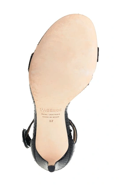 Shop L Agence Gisele Ii Ankle Strap Sandal In Black