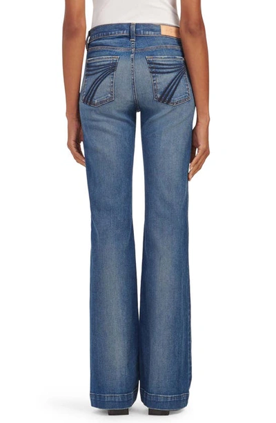 7 For All Mankind Dojo Ultra High Waist Wide Leg Jeans In Disautlght