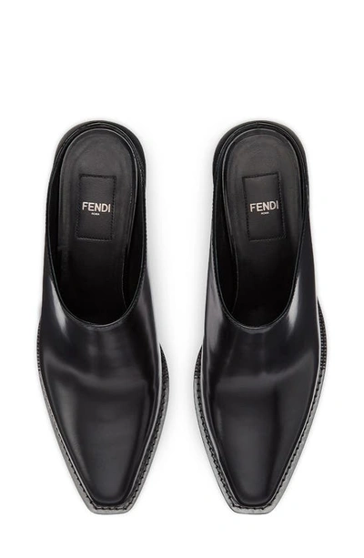 Shop Fendi Cut Baguette Mule In Nero