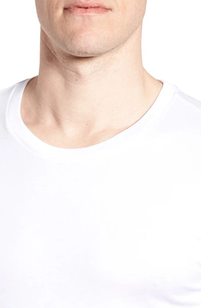 Shop Lacoste 3-pack Slim Fit Crewneck T-shirts In White