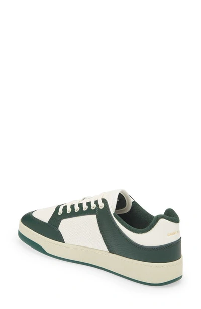 Shop Saint Laurent Court Classic Sl/61 Sneaker In Coffe White/ Dark Bas