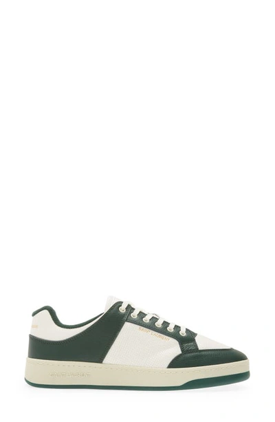 Shop Saint Laurent Court Classic Sl/61 Sneaker In Coffe White/ Dark Bas