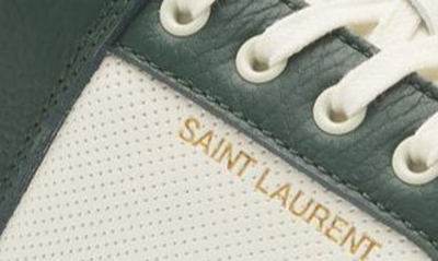 Shop Saint Laurent Court Classic Sl/61 Sneaker In Coffe White/ Dark Bas