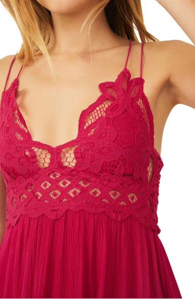Shop Free People Intimately Fp Adella Frilled Chemise In Rose Hypnotic