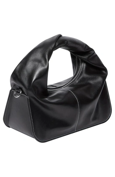 Shop Yuzefi Wonton Leather Bag In Black