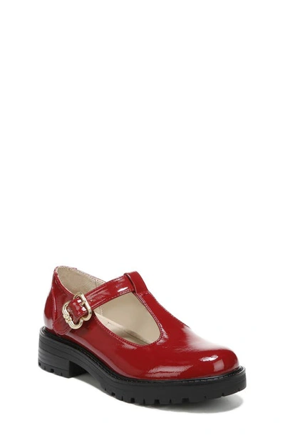 Shop Sam Edelman Kids' Taelor T-strap Shoe In Dark Red