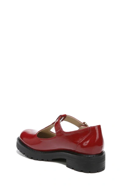 Shop Sam Edelman Kids' Taelor T-strap Shoe In Dark Red