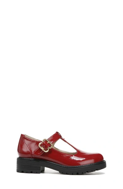 Shop Sam Edelman Kids' Taelor T-strap Shoe In Dark Red