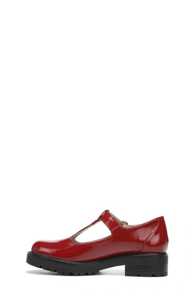 Shop Sam Edelman Kids' Taelor T-strap Shoe In Dark Red