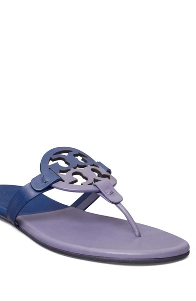 Shop Tory Burch Miller Soft Sandal In Dark Lotus / Bermuda