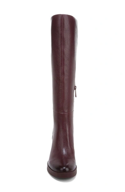 Shop Naturalizer Genn Knee High Boot In Cabernet Sauvignon Red Pebble