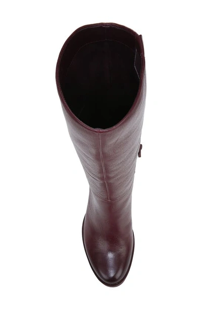Shop Naturalizer Genn Knee High Boot In Cabernet Sauvignon Red Pebble