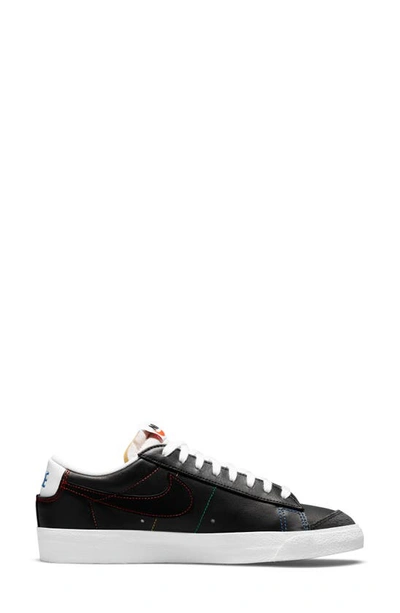 Shop Nike Blazer Low '77 Sneaker In Black/ Red/ Turf Orange