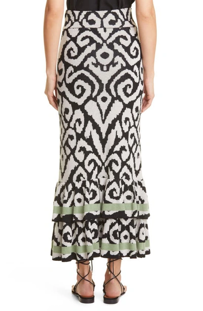 Johanna Ortiz The Stream Tiered Jacquard-knit Pima Cotton Midi