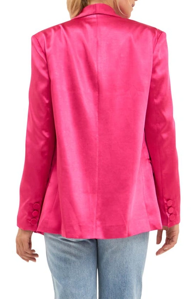 Endless Rose The Satin Blazer In Pink