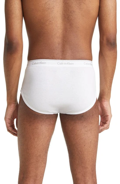 Calvin Klein 3-pack Moisture Wicking Stretch Cotton Briefs In White
