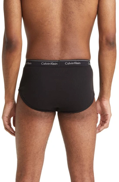 Calvin Klein 3-pack Cotton Classics Briefs In Black