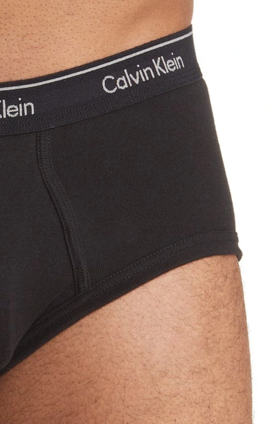 Calvin Klein 3-pack Cotton Classics Briefs In Black
