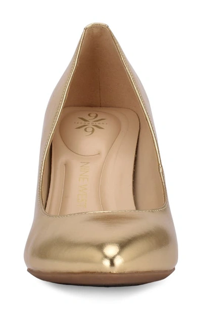 Shop Nine West Cal 9x9 Wedge Pump In Gold