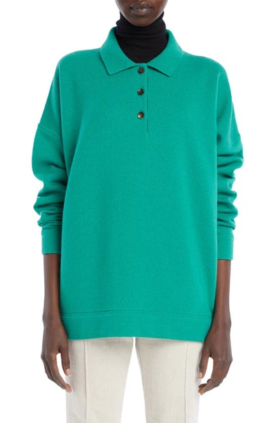 Shop The Row Sinop Cashmere Polo Sweater In Amazon