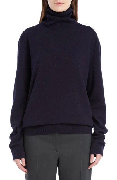 Shop The Row Ciba Cashmere Turtleneck Sweater In Dark Navy