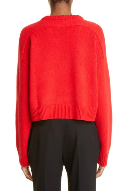 Shop Loulou Studio Bruzzi Oversize Wool & Cashmere Sweater In Red