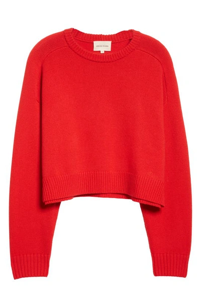 Shop Loulou Studio Bruzzi Oversize Wool & Cashmere Sweater In Red