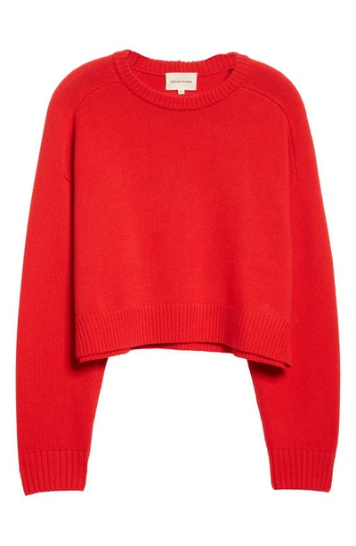 Loulou Studio Bruzzi Wool-cashmere Jumper In Red