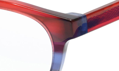 Shop Eyebobs Waylaid 46mm Reading Glasses In Red/ Blue/ Fade/ Clear