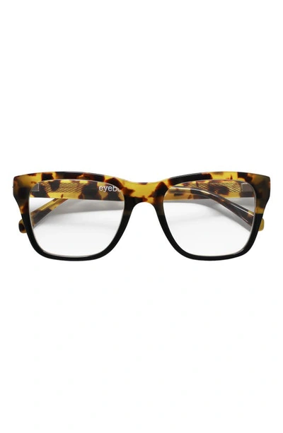 Shop Eyebobs Kvetcher 54mm Square Reading Glasses In Tortoise/ Black/ Clear