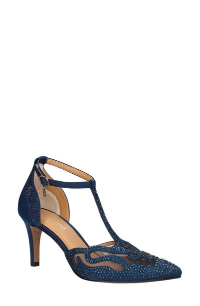 Shop J. Reneé Lisa T-strap Pump In Navy