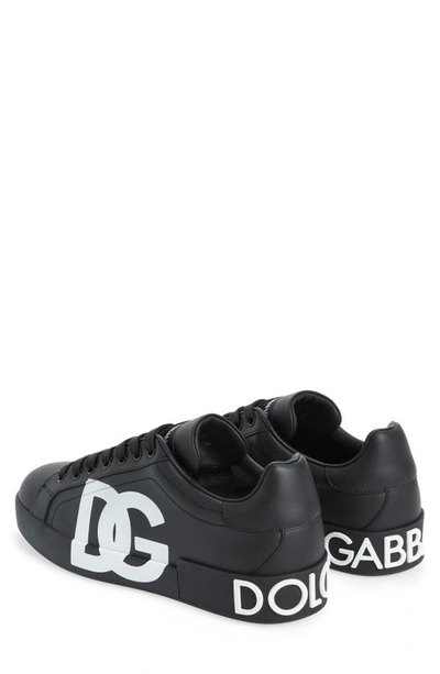 Shop Dolce & Gabbana Portofino Sneaker In Nero/ Nero