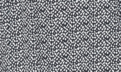 Standards & Practices Long Sleeve Flounce Dress In Black White