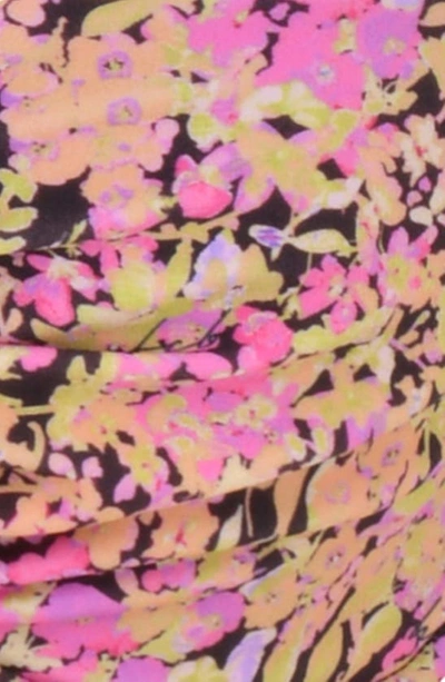 House Of Cb Mykonos Mid-rise High-leg Bikini Bottom In Olive Floral