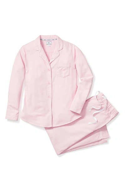 Shop Petite Plume Cotton Flannel Pajamas In Pink